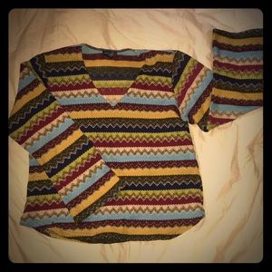 A vintage Lane Bryant multi colored top
